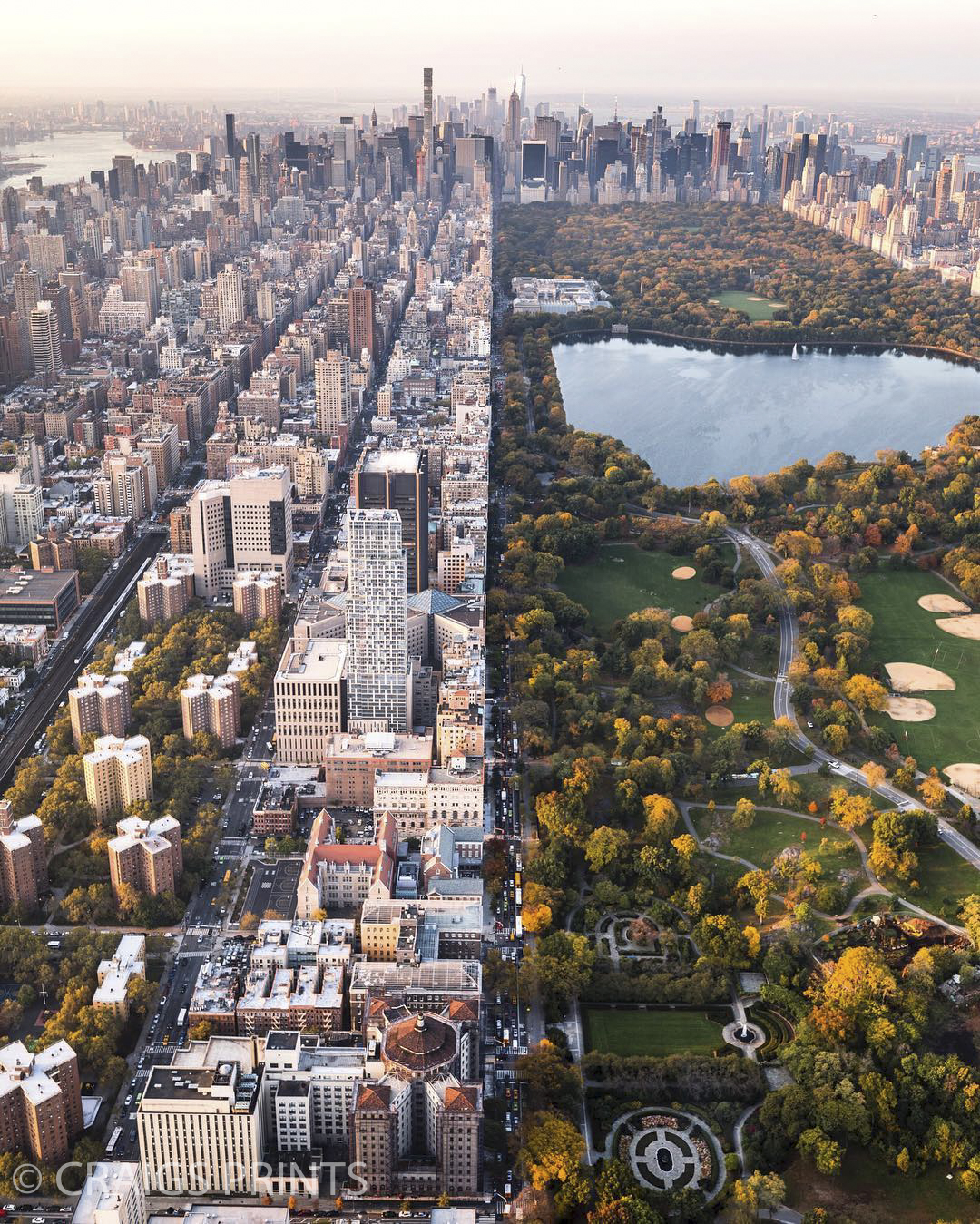 Photography Aerial NYC Central Park